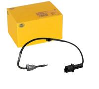 HELLA 6PT 010 376-631 Sensor, temp. gas escape - 2polos - atornillado - Cable: 370mm