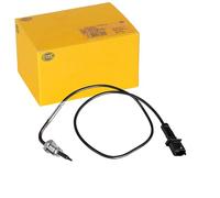 HELLA 6PT 010 376-661 Sensor, temp. gas escape - 2polos - atornillado - Cable: 590mm