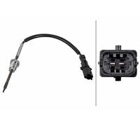 HELLA 6PT 010 376-721 Sensor, temp. gas escape - 2polos - atornillado
