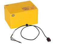 HELLA 6PT 010 376-751 Sensor, temp. gas escape - 2polos - atornillado - Cable: 690mm