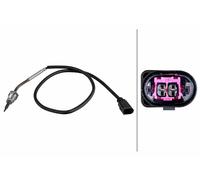 HELLA 6PT 010 376-791 Sensor, temp. gas escape - 2polos - atornillado