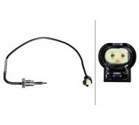 HELLA 6PT 010 376-811 Sensor, temp. gas escape - 2polos - atornillado