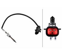 HELLA 6PT 010 376-921 Sensor, temp. gas escape - 2polos - atornillado