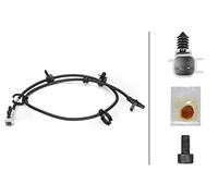 HELLA 6PT 014 494-521 Sensor, temp. gas escape - 2polos - atornillado - Cable: 300mm