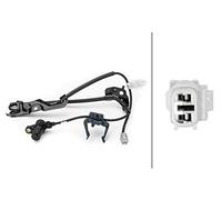 HELLA 6PT 014 494-671 Sensor, temp. gas escape - 2polos - atornillado - Cable: 920mm