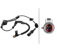 HELLA 6PT 014 494-781 Sensor, temp. gas escape - 2polos - atornillado - Cable: 590mm