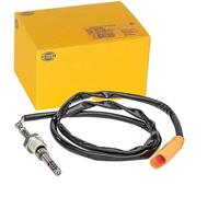 HELLA 6PT 358 181-121 Sensor, temp. gas escape - 2polos - atornillado - Cable: 830mm