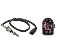 HELLA 6PT 358 181-141 Sensor, temp. gas escape - 2polos - atornillado - Cable: 475mm