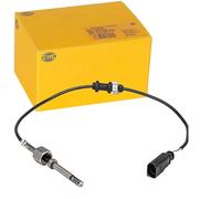 HELLA 6PT 358 181-151 Sensor, temp. gas escape - 2polos - atornillado - Cable: 440mm