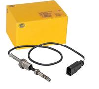 HELLA 6PT 358 181-291 Sensor, temp. gas escape - 2polos - atornillado - Cable: 455mm