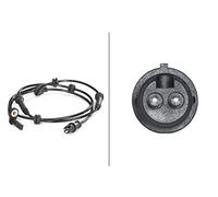 HELLA 6PU 009 106-771 Sensor, revoluciones de la rueda - 12V - Eje delantero, izquierda - Cable: 1280mm