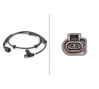 HELLA 6PU 010 039-271 Sensor, revoluciones de la rueda - 12V - eje trasero ambos lados - Long. cable: 1070mm