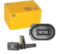 HELLA 6PU 012 039-011 Sensor, revoluciones de la rueda - 12V - 2polos - Eje delantero, izquierda - sin cable