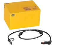 HELLA 6PU 012 679-351 Sensor, revoluciones de la rueda - 2polos - Eje delantero - Longitud total: 818mm