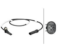 HELLA 6PU 012 679-571 Sensor, revoluciones de la rueda - 2polos - posterior - Longitud total: 884mm