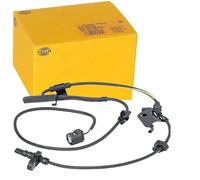 HELLA 6PU 012 679-781 Sensor, revoluciones de la rueda - 12V - 2polos - Eje delantero, derecha - Cable: 995mm - con soporte
