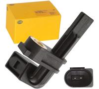 HELLA 6PU 012 806-411 Sensor, revoluciones de la rueda - 2polos - delante y detrás - Longitud total: 57mm - forma enchufe: en ángulo