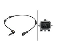 HELLA 6PU 012 806-941 Sensor, revoluciones de la rueda - 2polos - Eje delantero - Cable: 615mm