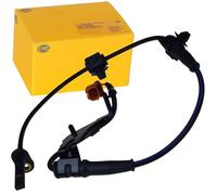 HELLA 6PU 230 040-141 Sensor, revoluciones de la rueda - 2polos - Eje delantero, izquierda - con soporte