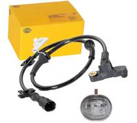 HELLA 6PU 230 040-291 Sensor, revoluciones de la rueda - 2polos - Eje delantero - con soporte