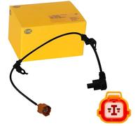 HELLA 6PU 230 040-841 Sensor, revoluciones de la rueda - 2polos - Eje trasero izquierda - con soporte