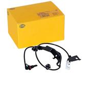 HELLA 6PU 230 048-721 Sensor, revoluciones de la rueda - 2polos - Cable: 700mm - con clips de fijación en el cable