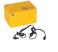 HELLA 6PU 230 048-881 Sensor, revoluciones de la rueda - 2polos - Eje trasero izquierda - atornillado - Cable: 1080mm