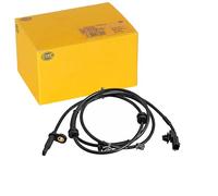 HELLA 6PU 358 218-331 Sensor, revoluciones de la rueda - 2polos - Eje delantero - Cable: 1400mm