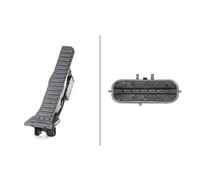HELLA 6PV 008 689-701 Sensor, posición pedal - para vehic. dirección izquierda - 6polos - Caja de cambios manual