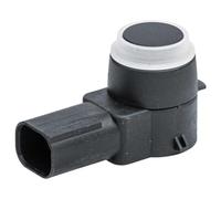 HELLA 6PX 358 141-221 Sensor, auxiliar de aparcamiento - en forma de ángulo - 3polos - enchufado - barnizable - con anillod e sujeción