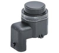 HELLA 6PX 358 141-281 Sensor, auxiliar de aparcamiento - en forma de ángulo - 3polos - enchufado - barnizable - con anillod e sujeción