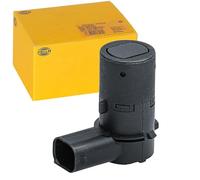 HELLA 6PX 358 141-351 Sensor, auxiliar de aparcamiento - en forma de ángulo - 3polos - enchufado - barnizable