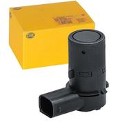 HELLA 6PX 358 141-481 Sensor, auxiliar de aparcamiento - en forma de ángulo - 3polos - enchufado - barnizable