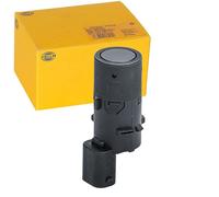 HELLA 6PX 358 141-631 Sensor, auxiliar de aparcamiento - recto - 3polos - enchufado - barnizable
