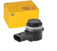 Hella Sensor de marcha atrás 6PX358 141-711 – 3 polos, enchufado, rebarnizable