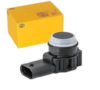 HELLA 6PX 358 141-791 Sensor, auxiliar de aparcamiento - 3polos - enchufado - rebarnizable - con anillod e sujeción