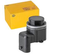 HELLA 6PX 358 141-811 Sensor, auxiliar de aparcamiento - 3polos - enchufado - rebarnizable - con anillod e sujeción