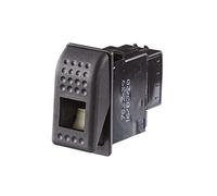 HELLA 6RH 007 832-391 Interruptor - Accionamiento por interruptor basculante - Var. equipamiento: II+I-0 - Número de conexiones: 6 - con clips