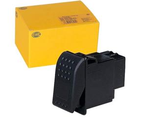 HELLA 6RH 007 832-411 Interruptor - Accionamiento por tecla/Accionamiento por tecla basculante - Var. equipamiento: II+->I-0 - Número de conexiones: 6 - con clips