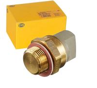 HELLA 6ZT 007 802-021 Interruptor de temperatura, ventilador del radiador - 12V - 3polos - Conector plano - atornillado - Contacto de cierre