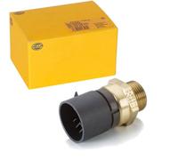 HELLA 6ZT 007 835-151 Interruptor de temperatura, ventilador del radiador - 12V - 3polos - Conector plano - atornillado - Selector