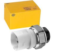 HELLA 6ZT 007 837-071 Interruptor de temperatura, ventilador del radiador - 12V - 3polos - Conector plano - atornillado - Salida doble/Contacto de cierre - Color: gris