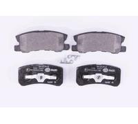 HELLA PAGID 8DB 355 009-691 Juego de pastillas de freno T1276 Espesor 15.5mm Sistema de frenos Akebono con avisador acústico de desgaste por ej. CHRYSLER / CITROEN / DODGE / JEEP