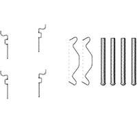 HELLA 8DZ 355 203-221 Kit de accesorios, pastillas de frenos - K0173 - Sistema de frenos: Sumitomo - por ej. TOYOTA