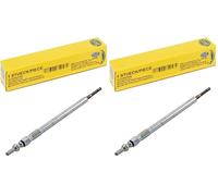 HELLA 8EG 008 498-501 Bujía de precalentamiento - Ancho de llave: 8mm - Tipo bujía: Rendimiento mejorado - Conector: Conector redondo (Paquete de 2)