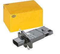 HELLA 8ET 009 142-581 Medidor de la masa de aire - 4polos - atornillado - sin tubo de admisión