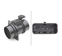 HELLA 8ET 009 142-651 Medidor de la masa de aire - 6polos - atornillado