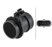 HELLA 8ET 358 095-251 Medidor de la masa de aire - 4polos - Tubuladura - sin junta