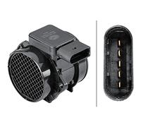 HELLA 8ET 358 095-351 Medidor de la masa de aire - 5polos - Tubuladura - sin junta