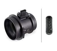 HELLA 8ET 358 095-381 Medidor de la masa de aire - 5polos - Tubuladura - sin junta